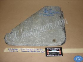 OEM 1964 Cadillac Coupe Deville LEFT REAR QUARTER WINDOW REGULATOR ACCESS PANEL COVER